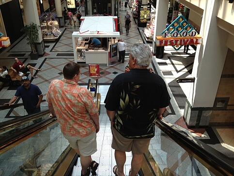Standing Still on Escalator
